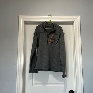 Gray Eddie Bauer Quarter Zip Pullover Fleece. Men’s XL.